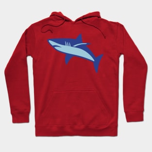 Blue Shark Bullshark Emoticon Hoodie
